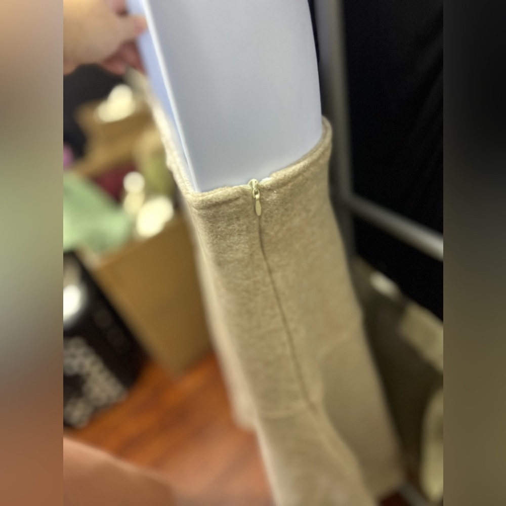 OGL Cashmere-like Flared Maxi Skirt - Picture 6 of 10